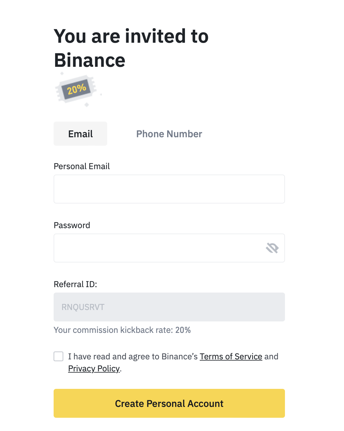 Binance Referral ID - This Code Works in 