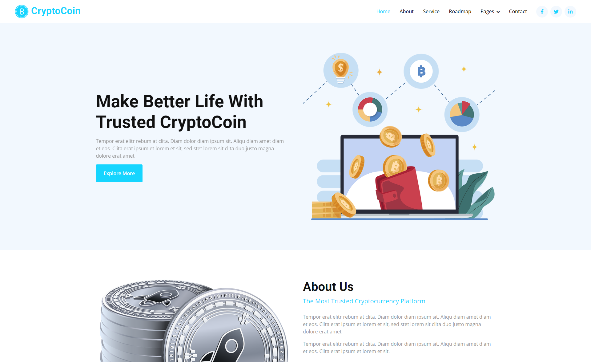 Crypto Template Projects :: Photos, videos, logos, illustrations and branding :: Behance