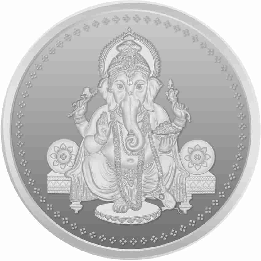 Omkar Mint Ganesh Silver Coin of 10 Grams in Purity Fineness