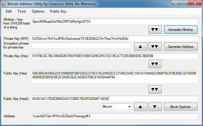 How to create a Bitcoin wallet address from a private key