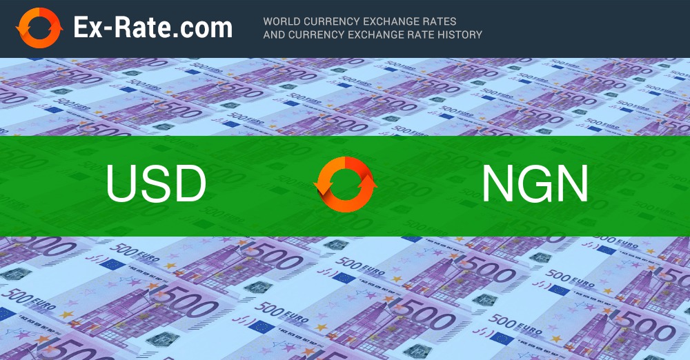 Convert USD to NGN - US Dollar to Nigerian Naira Exchange Rate