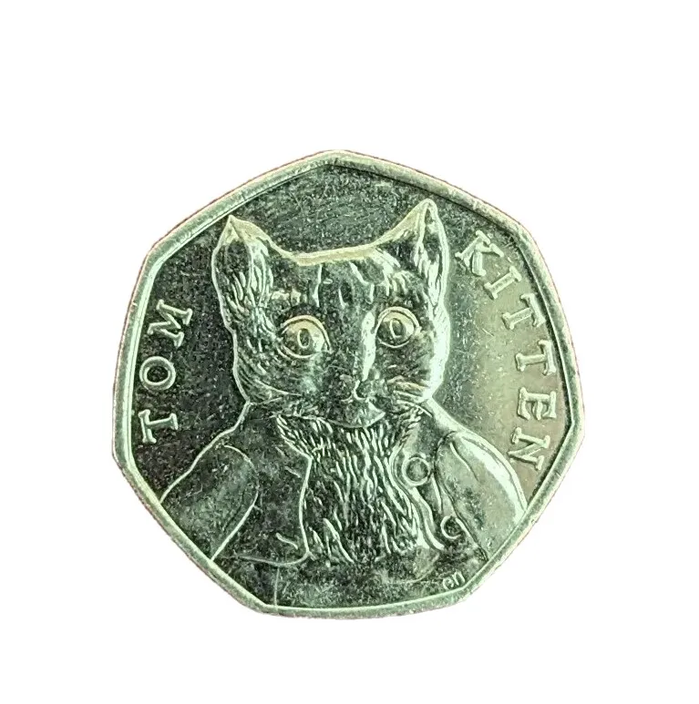 Tom Kitten UK 50p Brilliant Uncirculated Coin — Sweets 'n' Things