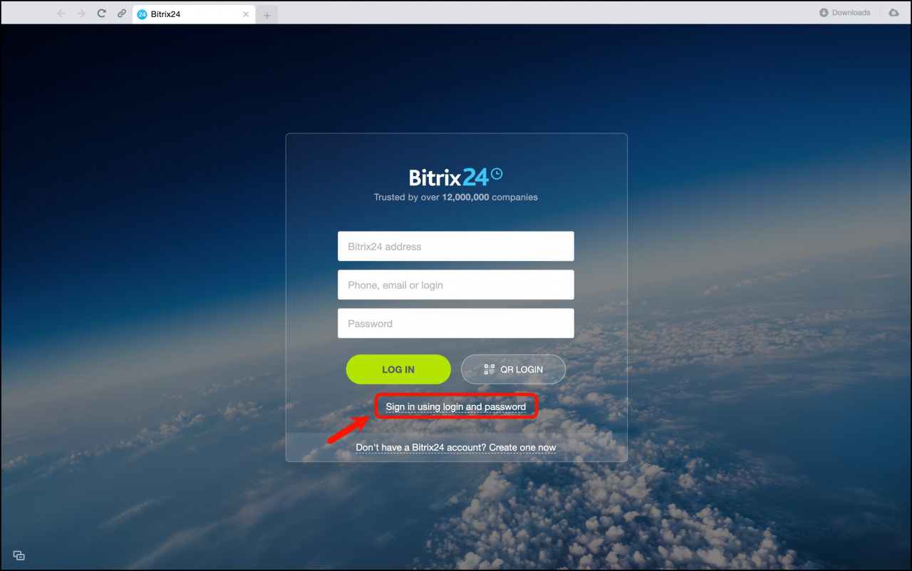 How to sign in to Bitrix24 and restore your password