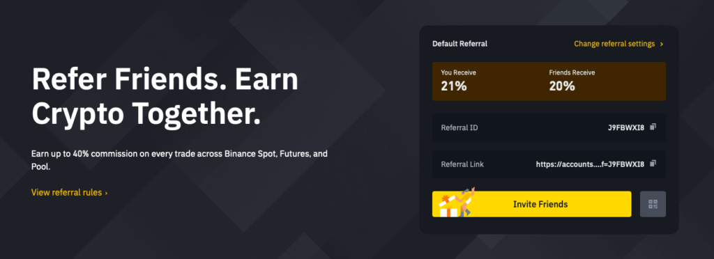 Binance Referral Code & Link is: | March 