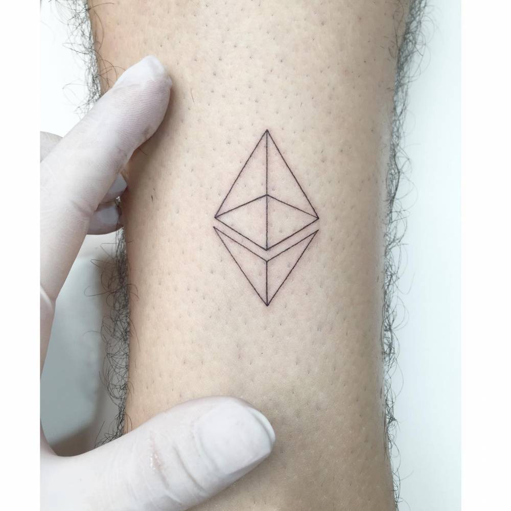 Ethereum Temporary Tattoo Sticker - OhMyTat