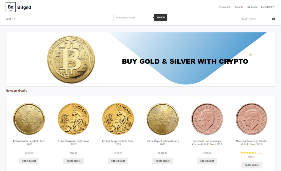 Buying gold with bitcoin, ethereum and other crypto | Bitgild