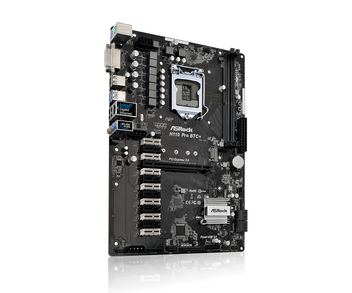 Asrock H Pro Btc Plus Motherboard -pcstudio