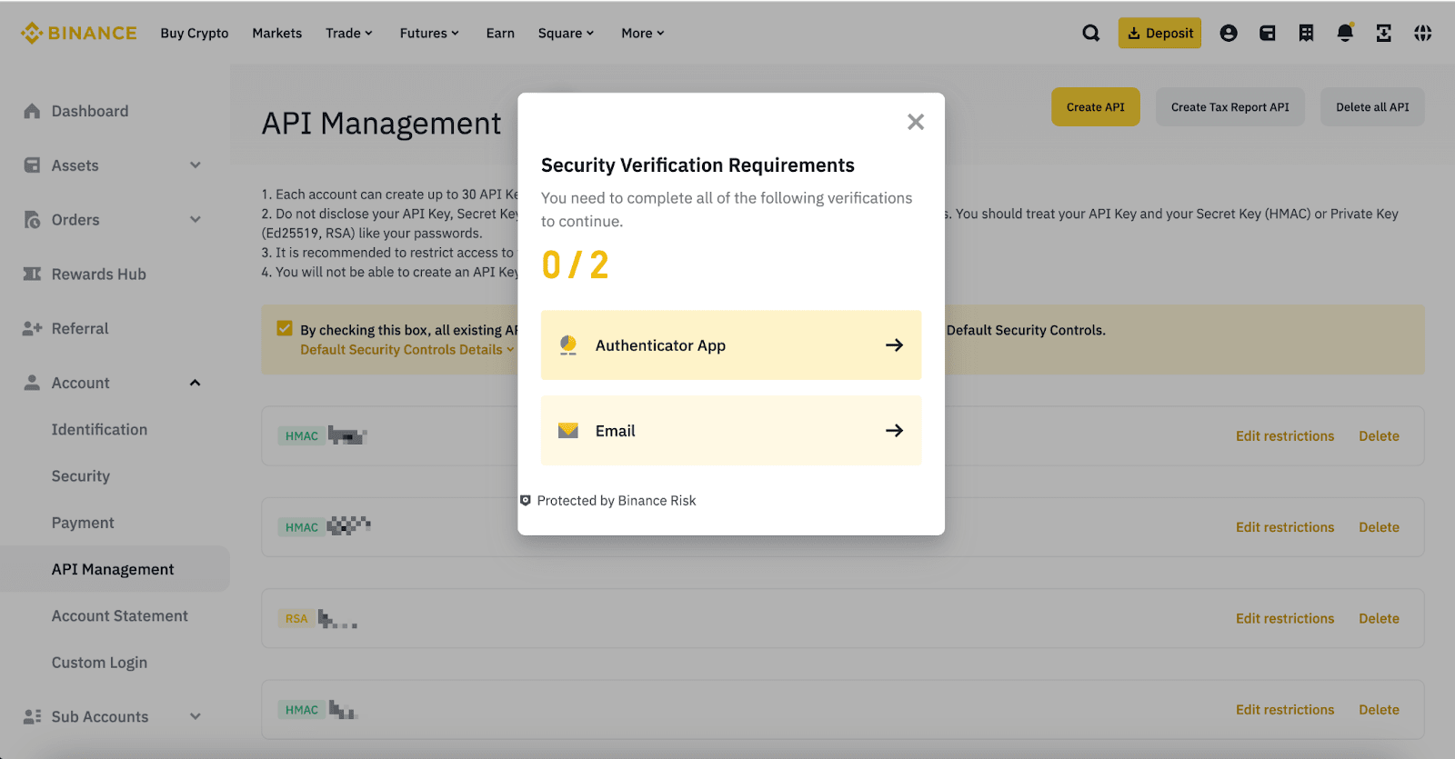 How to Connect Binance API Keys