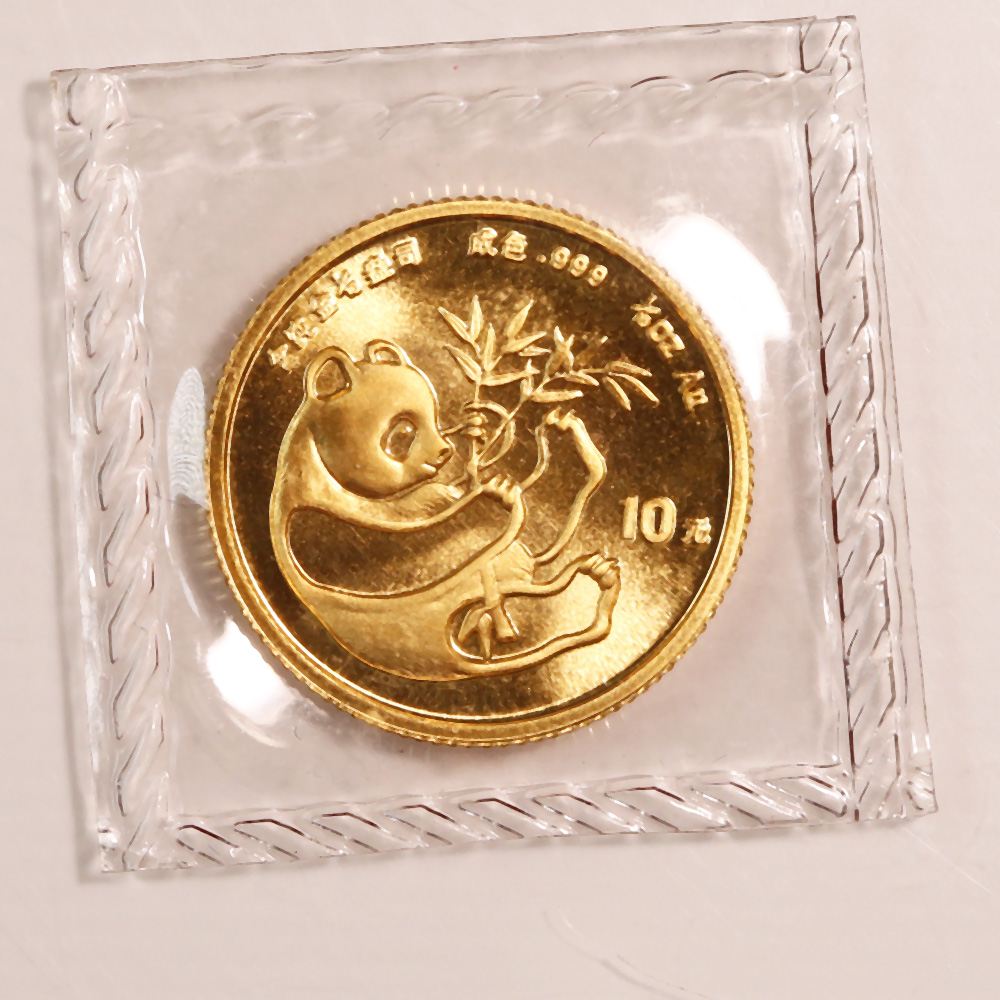 1 oz Chinese Panda Gold Coin - Tavex - Valuutta, Kulta, Hopea