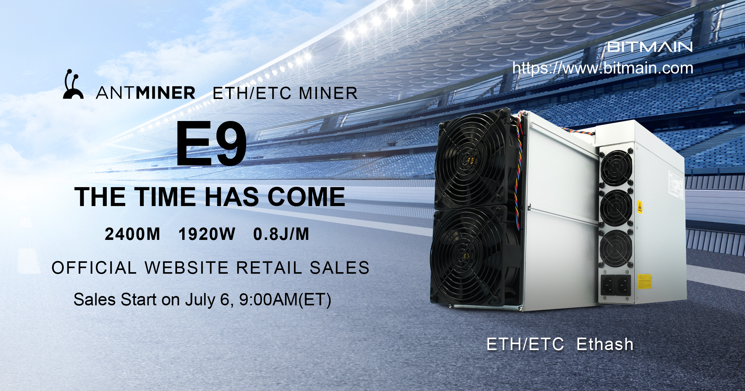 Bitmain Antminer E9 Pro Mner