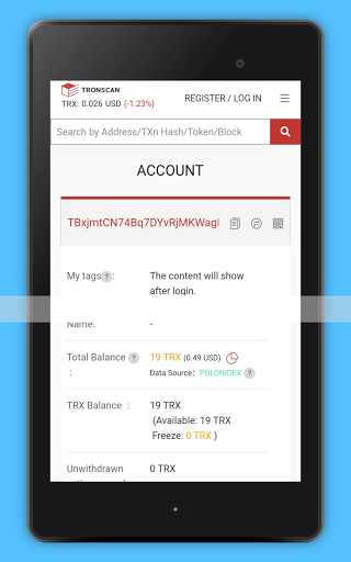 TronScan - TRX Blockchain Explorer for Android - Download | Bazaar