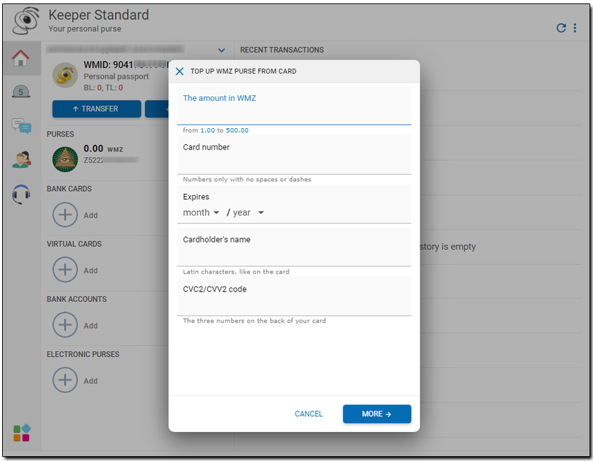 Sell WebMoney WMZ to the Bank transfer NGN  where is the best exchange rate?