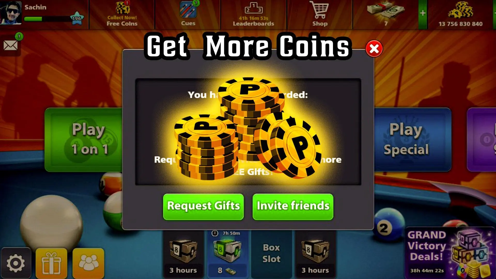 Generator Coins & Money For 8 BALL POOL Free 