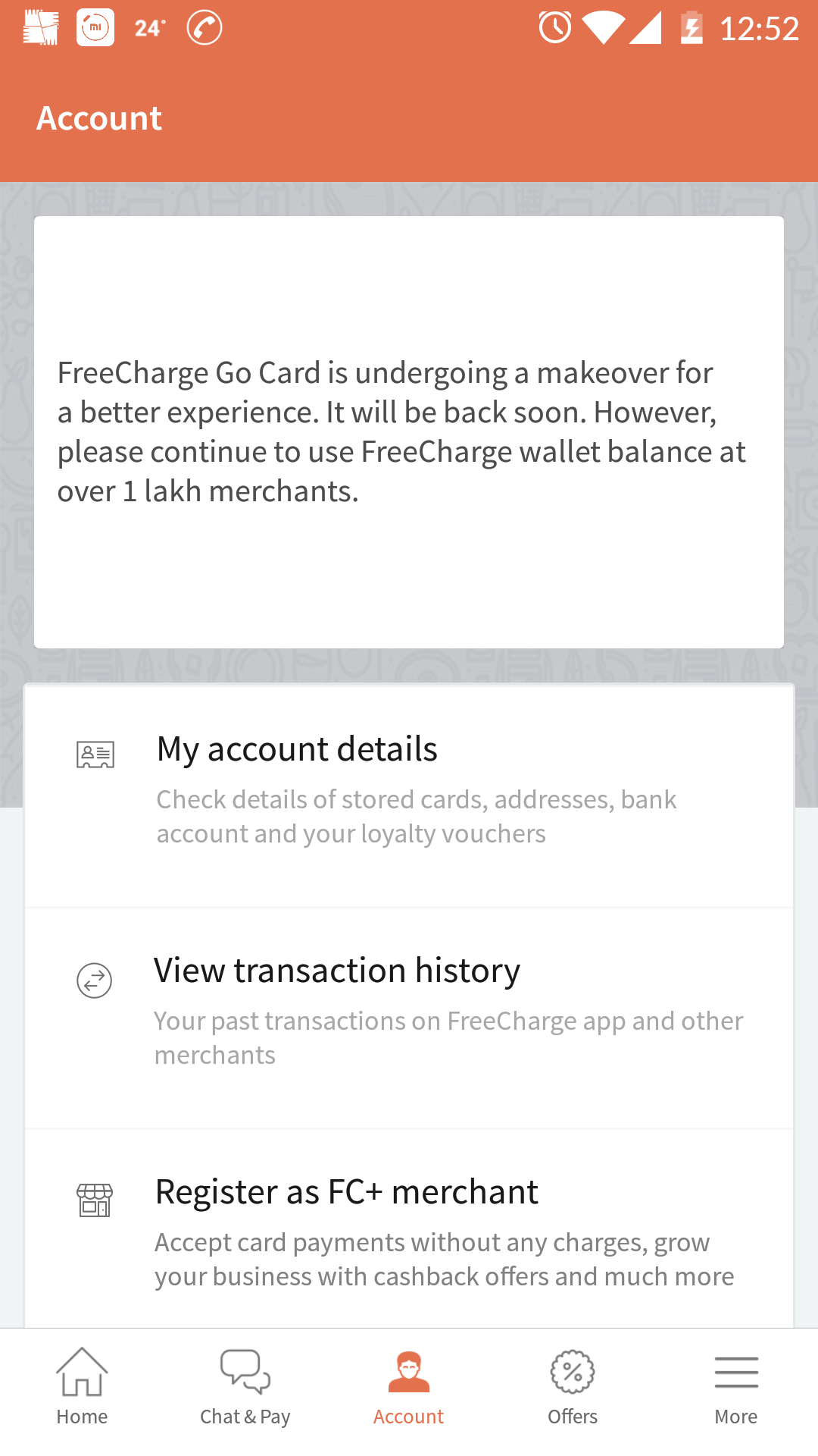 Where will I find my Freecharge Balance?