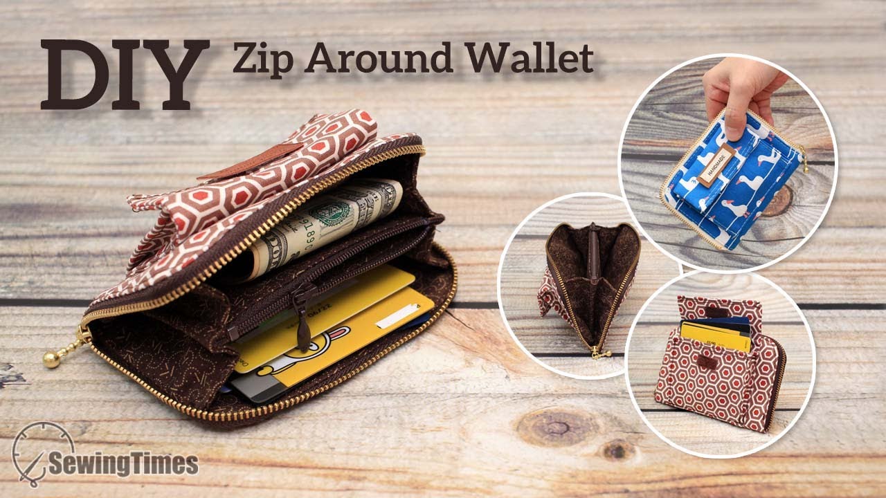 MINI CLASSIC ZIP AROUND WALLET PDF PATTERN 