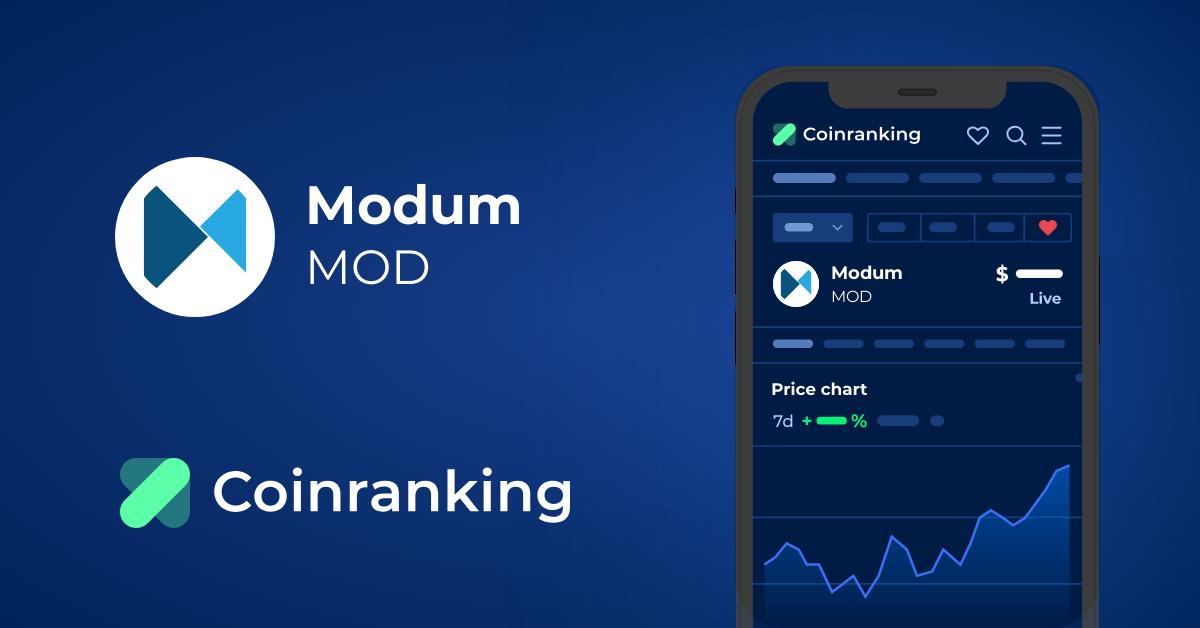 MOD ($) - Modum Price Chart, Value, News, Market Cap | CoinFi