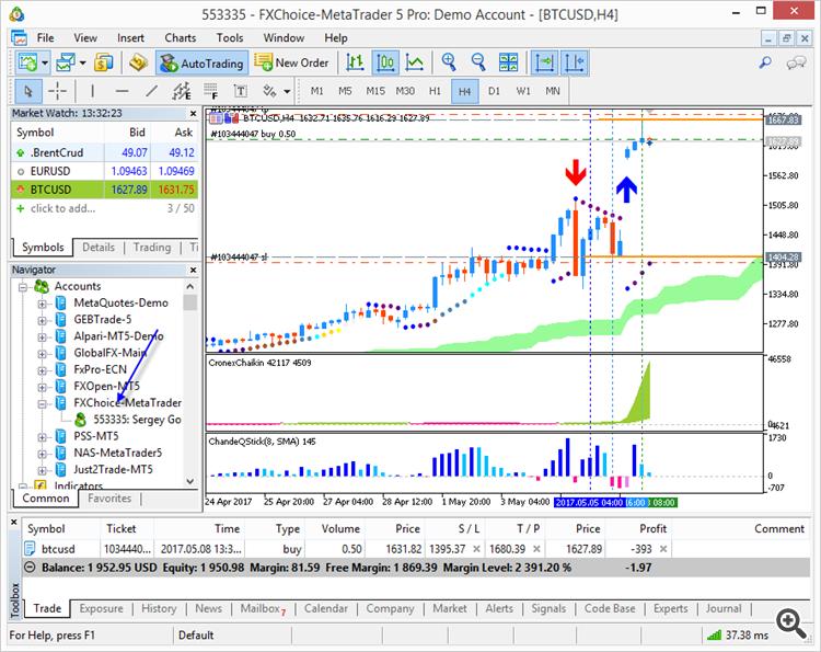 Cryptocurrency trading — Octa