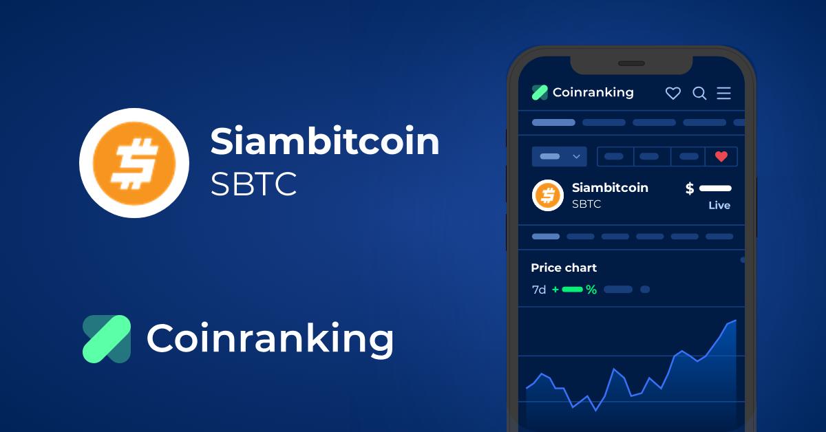 Convert 1 BTC to sBTC - Bitcoin to Siambitcoin Converter | CoinCodex