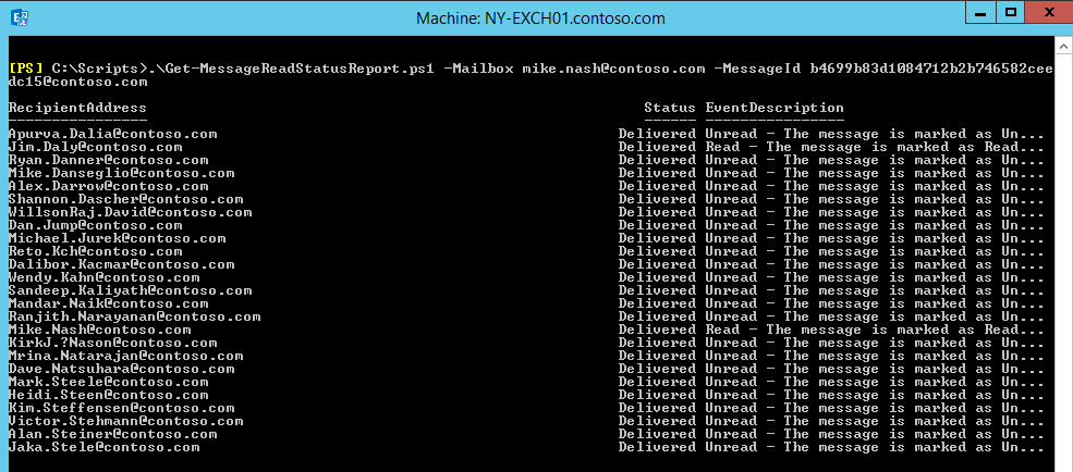 Exchange Configuration