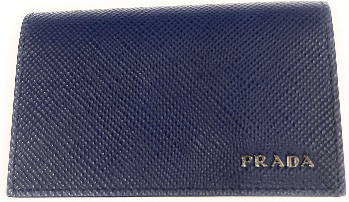 Prada Saffiano Wallet Blue Leather Large – Luxe Collective