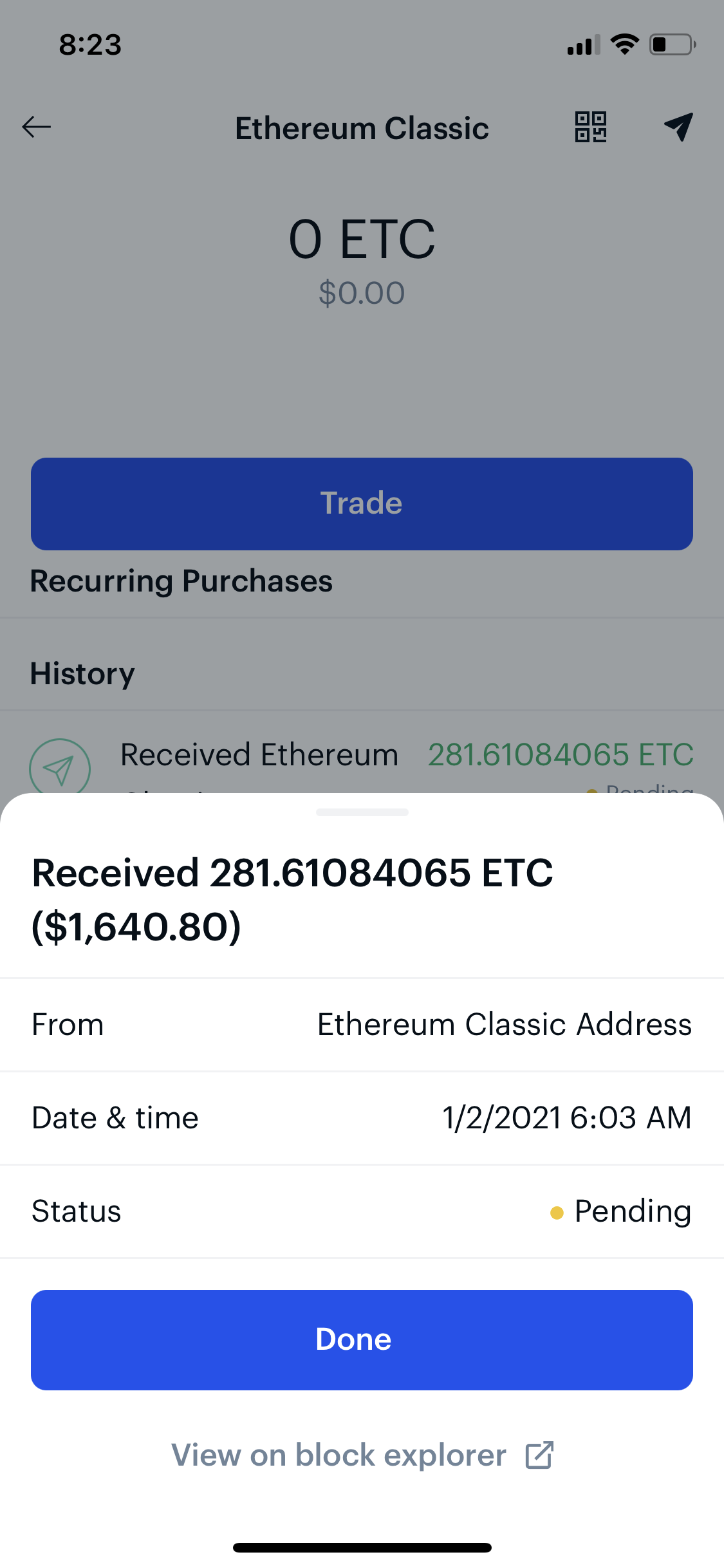 Coinbase Exchange