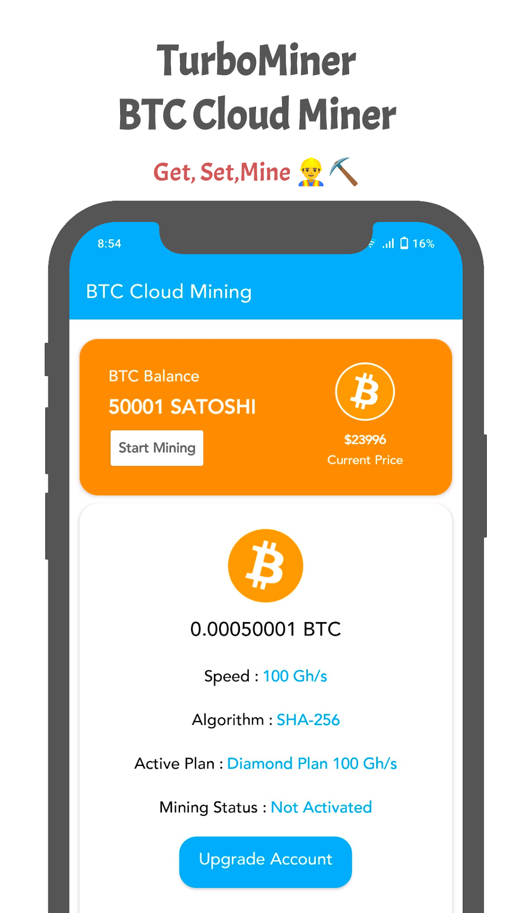 Bitcoin Miner Pro - BTC Mining for Android - Download