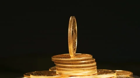 Gold Coin Stock Footage: Royalty-Free Video Clips - Storyblocks