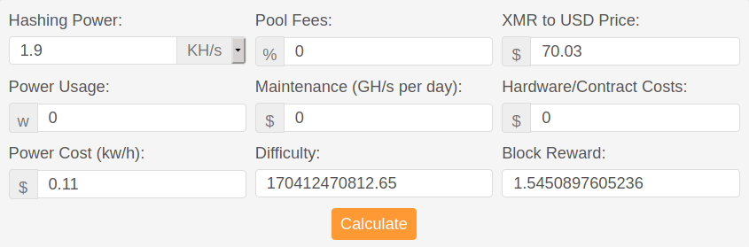 Mining calculator for CPUs - bymobile.ru