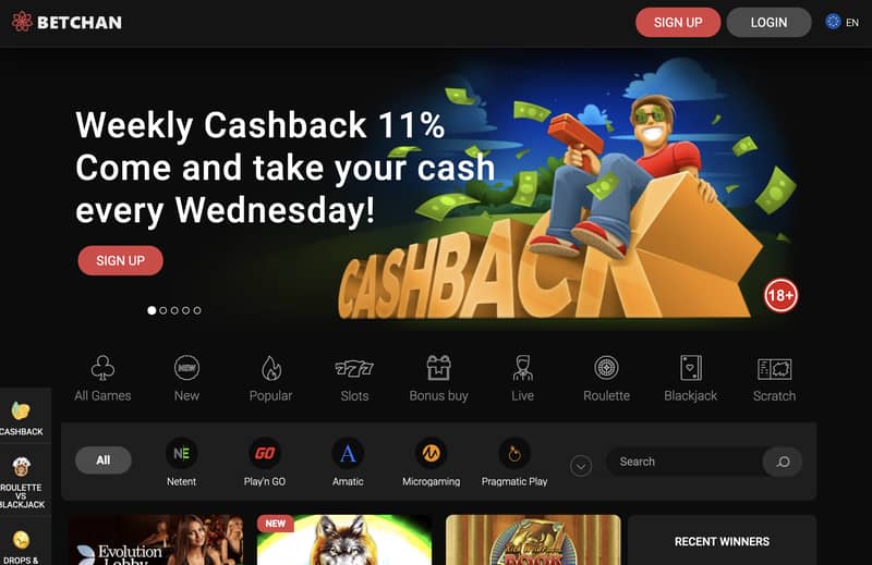 💥 BetChan Casino Bonus package $/€ + free spins