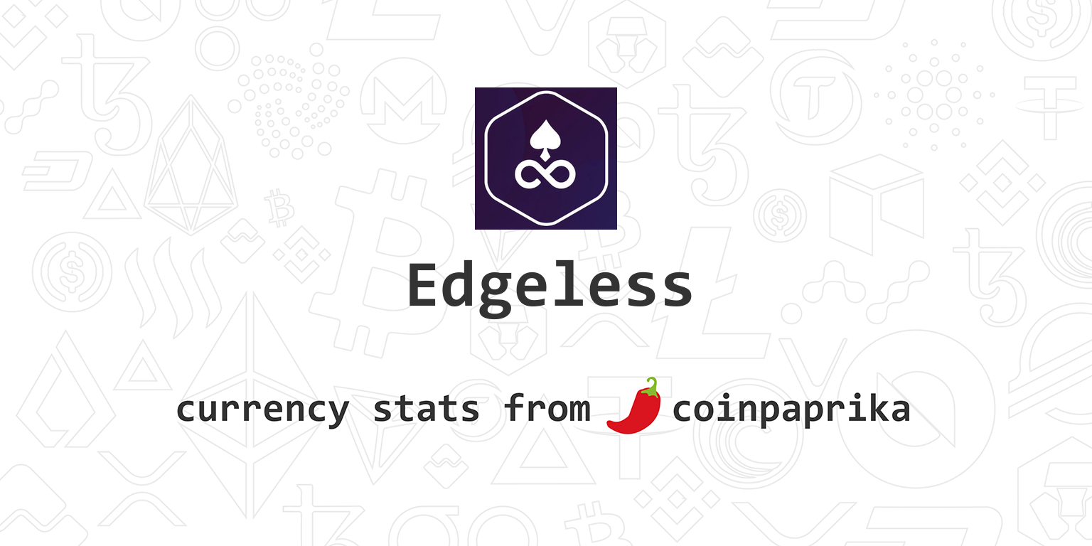 EDG to BTC Price today: Live rate Edgeless in Bitcoin