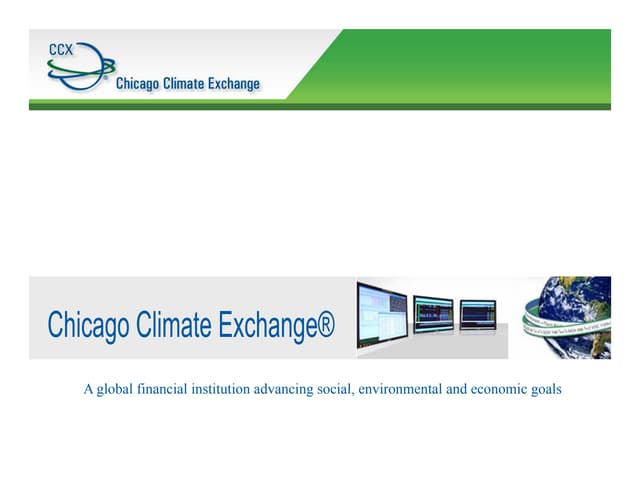 On Growing Green, Going Green, and Getting Green: Ups and Downs on the Chicago Climate Exchange