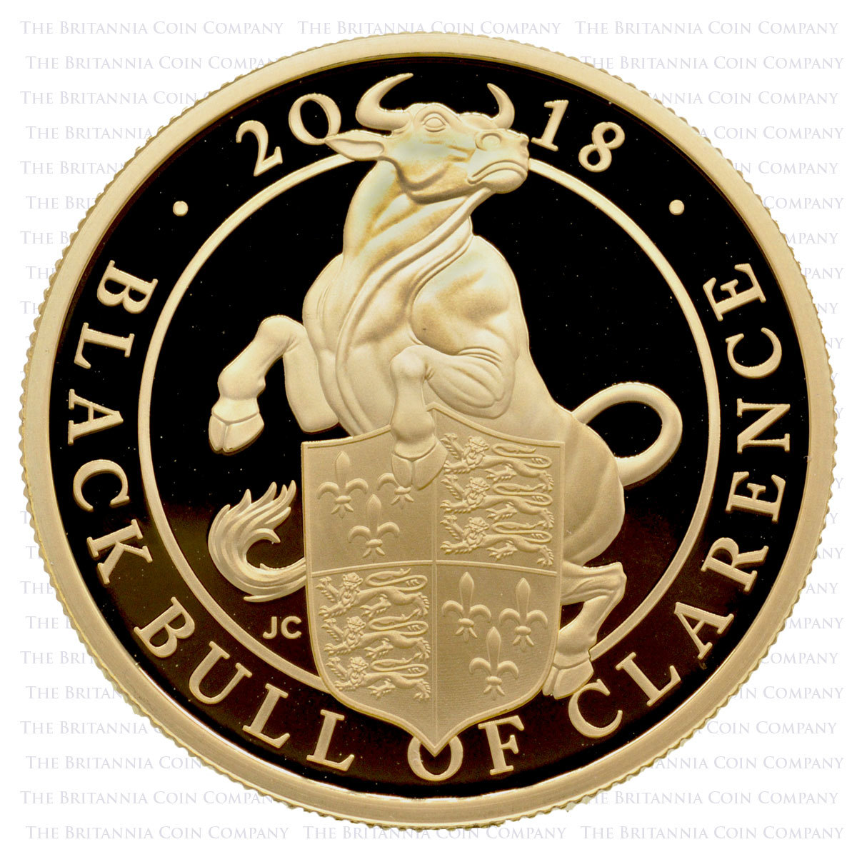 BLACK BULL OF CLARENCE - THE QUEEN'S BEASTS - 2 oz Silver Bullion Coin - The Coin Shoppe