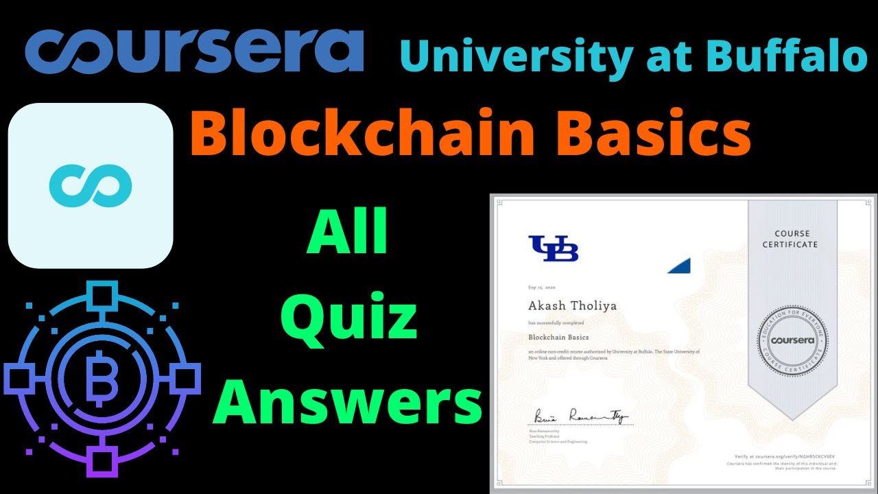 Blockchain Basics Coursera Quiz Answers - Updated