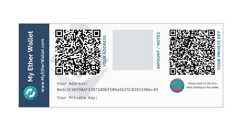 Bitcoin & Ethereum wallet generator - offline address paper Generating