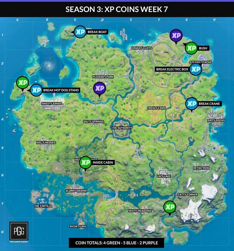 Fortnite Coin Locations: Where To Place Coins Around The Map For Free Guy Challenge - GameSpot