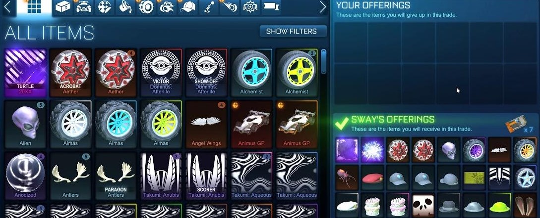 Item Database | Rocket League Garage