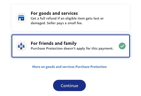 PayPal Goods and Services vs Friends and Family: - PayPal Community