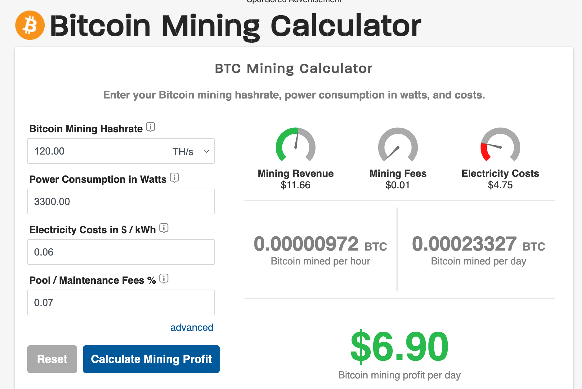 Profitability Calculator | NiceHash