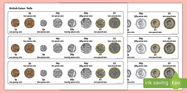 UK coin values - to 