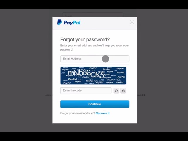 I’ve forgotten my password. How do I reset it? | PayPal GB