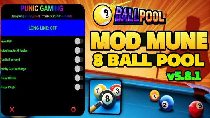 8 Ball Pool MOD APK v (Unlimited Coins, Long Line) - RelaxModAPK