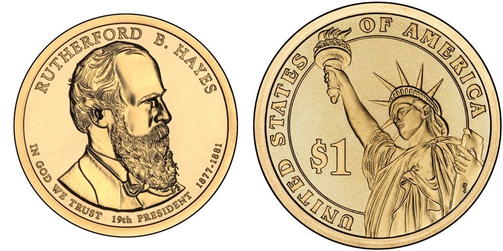 1 Dollar (Rutherford B. Hayes) - United States – Numista