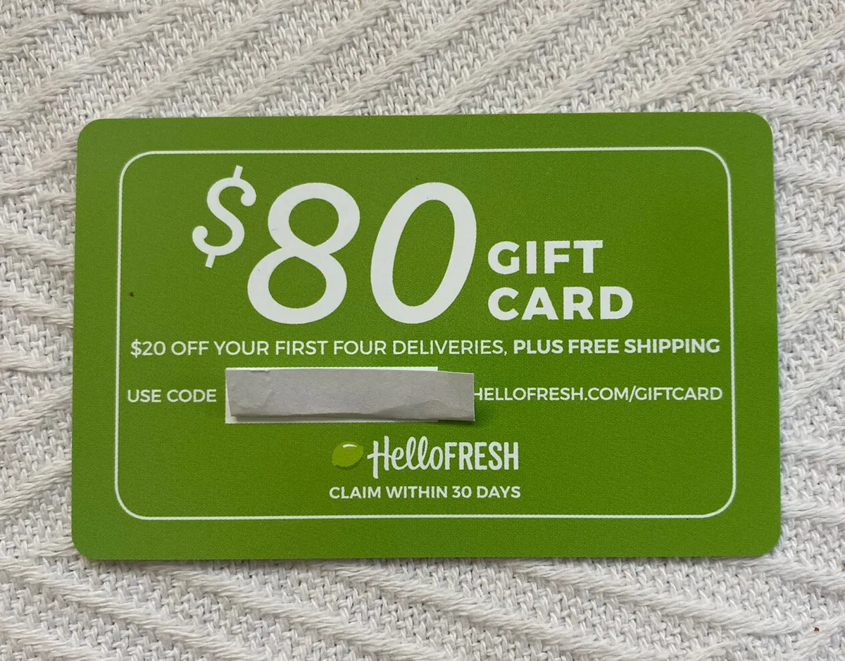 Hello Fresh Gift Card