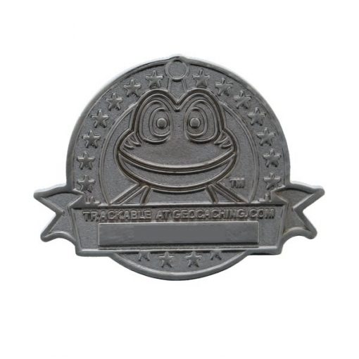 Geocaching Award FTF Pin Silber