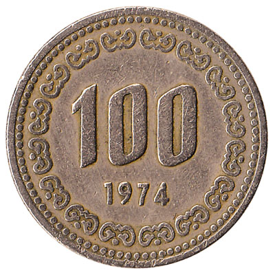 South Korea Won Coin Value in Indian