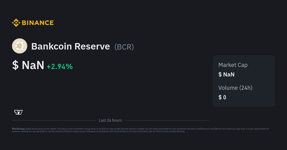 Bankcoin Reserve price today, BCR to USD live price, marketcap and chart | CoinMarketCap