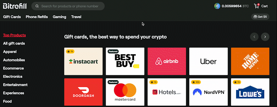 Bitrefill: Buy goods and services around the world with bitcoin