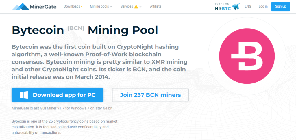 Bytecoin BCN mining pool bymobile.ru | CryptUnit