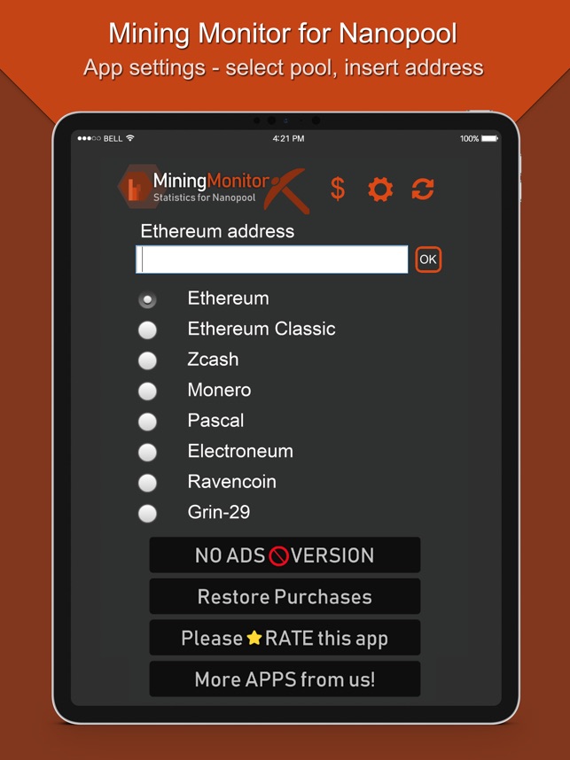 Mining Monitor 4 Nanopool for Android - Download | Bazaar