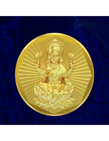 Shinedove - 10 GM Gold Coin with Lakshmi Devi Motif